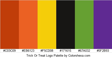 Trick Or Treat Logo Colors Logo