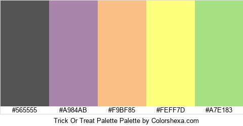 Trick Or Treat Palette Colors Logo