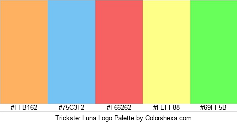 Trickster Luna Logo Colors Logo