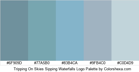 Tripping On Skies Sipping Waterfalls Logo Colors Logo