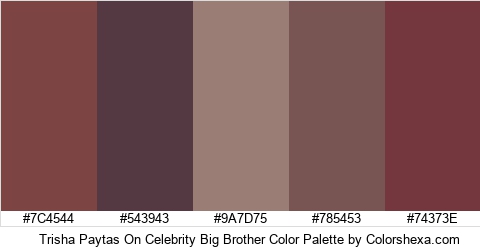 Trisha Paytas On Celebrity Big Brother Color Colors Logo