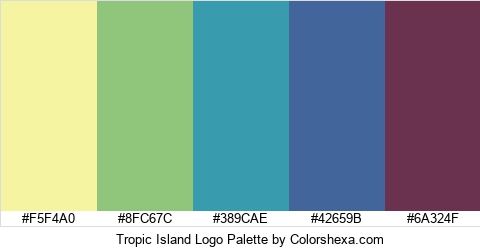Tropic Island Logo Colors Logo