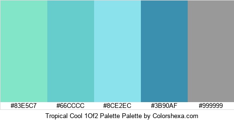 Tropical Cool 1Of2 Palette Colors Logo