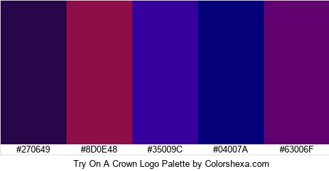 Try On A Crown Logo Colors Logo