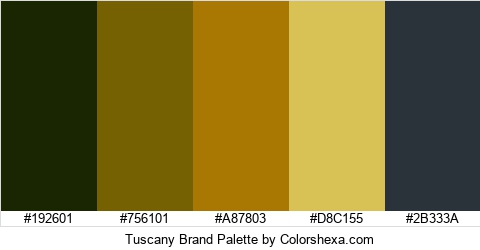 Tuscany Brand Colors Logo