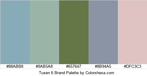 Tuxen 6 Brand Colors Logo