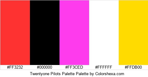 Twentyone Pilots Palette Colors Logo