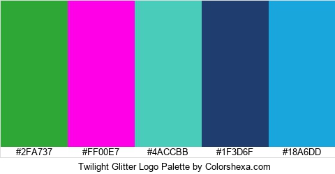 Twilight Glitter Logo Colors Logo
