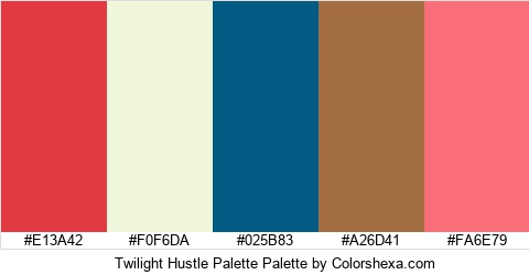 Twilight Hustle Palette Colors Logo