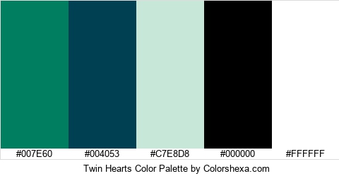 Twin Hearts Color Colors Logo