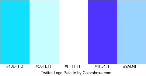 Twitter Logo Colors Logo