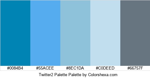 Twitter2 Palette Colors Logo