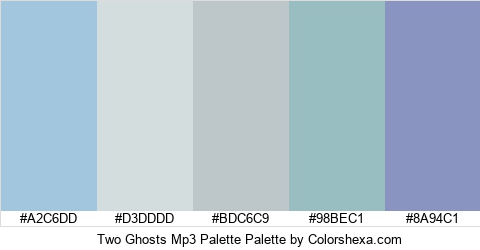 Two Ghosts Mp3 Palette Colors Logo