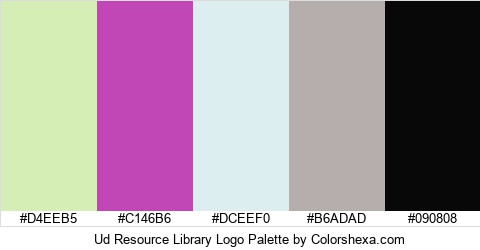 Ud Resource Library Logo Colors Logo