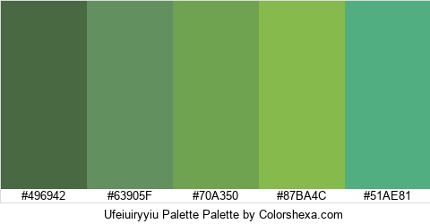 Ufeiuiryyiu Palette Colors Logo