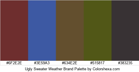 Ugly Sweater Weather Brand Colors Logo
