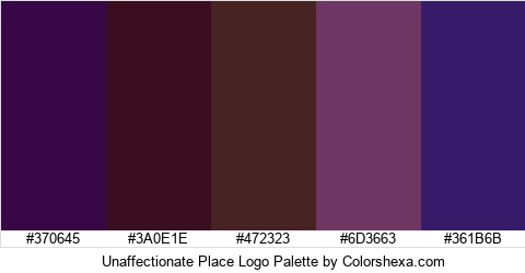 Unaffectionate Place Logo Colors Logo