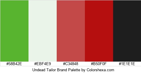Undead Tailor Brand Colors Logo