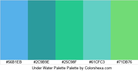 Under Water Palette Colors Logo