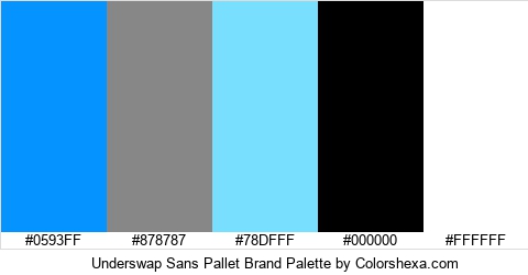 Underswap Sans Pallet Brand Colors Logo