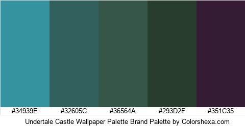 Undertale Castle Wallpaper Palette Brand Colors Logo