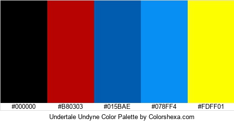 Undertale Undyne Color Colors Logo