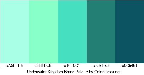 Underwater Kingdom Brand Colors Logo