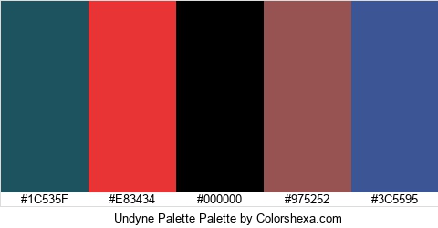 Undyne Palette Colors Logo