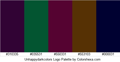 Unhappydarkcolors Logo Colors Logo