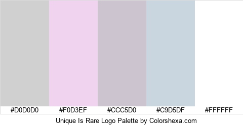 Unique Is Rare Logo Colors Logo