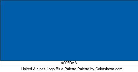 United Airlines Logo Blue Palette Colors Logo
