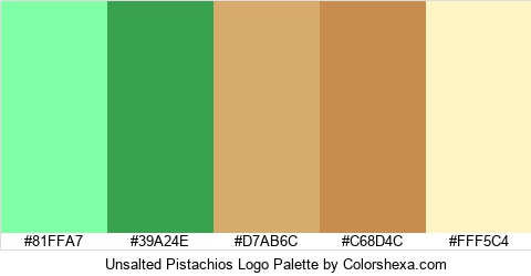 Unsalted Pistachios Logo Colors Logo