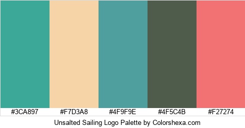 Unsalted Sailing Logo Colors Logo
