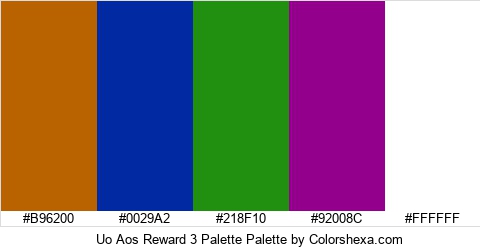 Uo Aos Reward 3 Palette Colors Logo