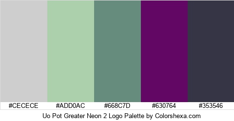 Uo Pot Greater Neon 2 Logo Colors Logo