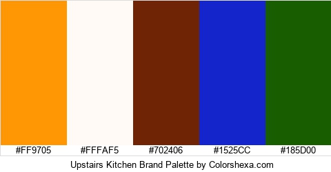 Upstairs Kitchen Brand Colors Logo