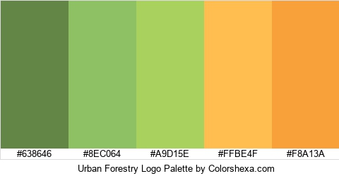Urban Forestry Logo Colors Logo