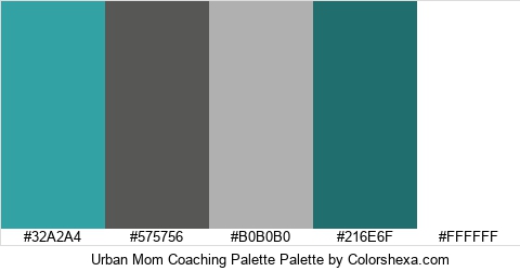 Urban Mom Coaching Palette Colors Logo