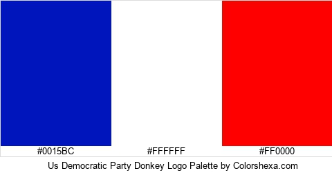 Us Democratic Party Donkey Logo Colors Logo