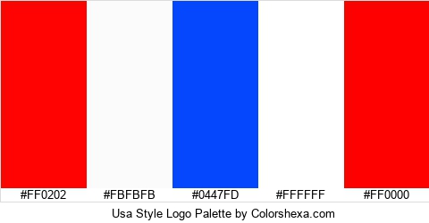 Usa Style Logo Colors Logo