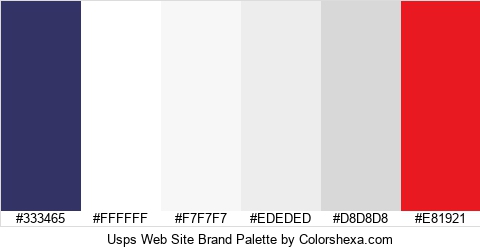 Usps Web Site Brand Colors Logo