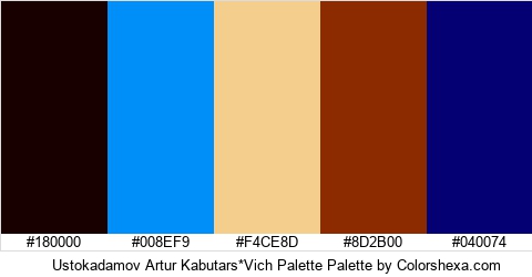 Ustokadamov Artur Kabutars*Vich Palette Colors Logo