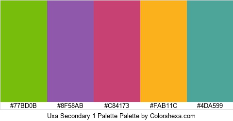Uxa Secondary 1 Palette Colors Logo