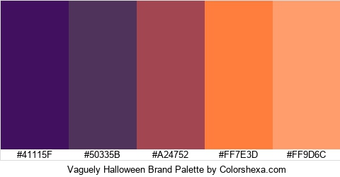 Vaguely Halloween Brand Colors Logo