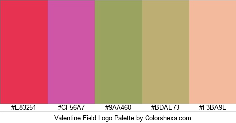 Valentine Field Logo Colors Logo