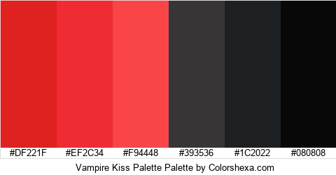 Vampire Kiss Palette Colors Logo