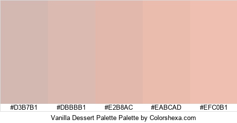 Vanilla Dessert Palette Colors Logo