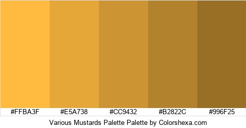Various Mustards Palette Colors Logo