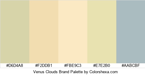 Venus Clouds Brand Colors Logo