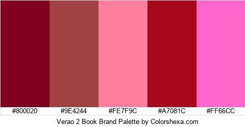 Verao 2 Book Brand Colors Logo